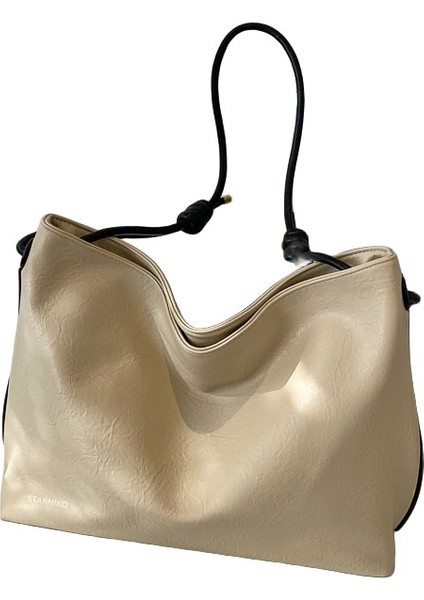 Kadınların Yeni Üst Düzey Büyük Kapasiteli Basit Omuz Çantası (Yurt Dışından)