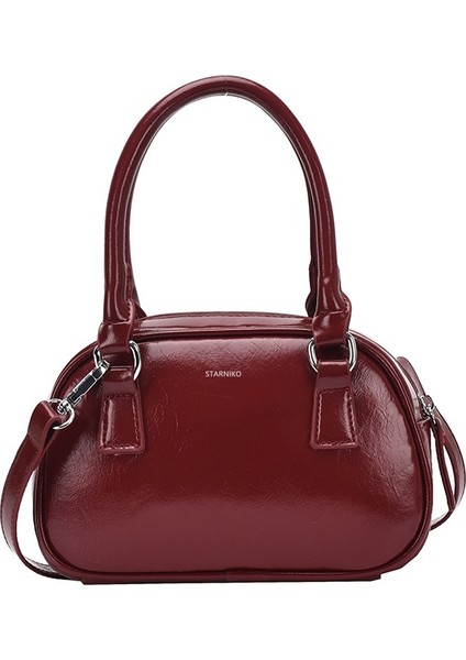 Kadın Yeni Kore Tarzı Boston Moda Çok Yönlü Omuz Crossbody Çanta (Yurt Dışından)