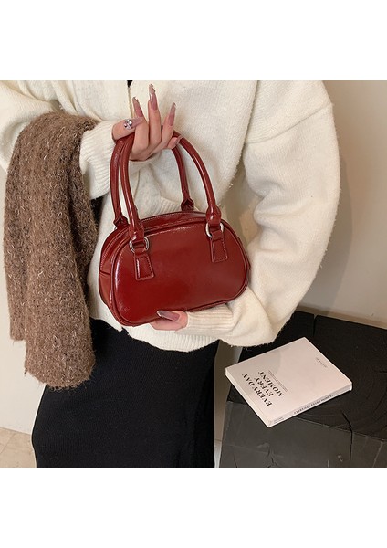 Kadın Yeni Kore Tarzı Boston Moda Çok Yönlü Omuz Crossbody Çanta (Yurt Dışından) fırsatları