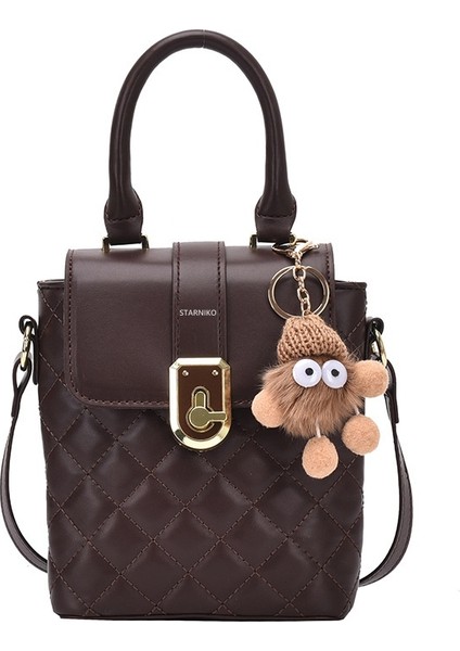 Kadınların Yeni Üst Düzey Retro Eşkenar Dörtgen Moda Omuz Crossbody Çantası (Yurt Dışından)