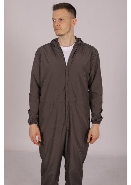 Gri Işçi Tulumu Balıkçı Çiftçi Bahçıvan Kuaför Laboratuvar Sıvı Geçirmez Terletmez Kumaş Unisex modelleri