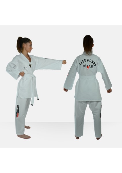 Taekwondo/tekvando Acemi Elbise Kıyafeti Dobok Beyaz Yaka fiyatları