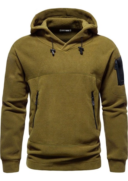 Ghassy Co. Erkek Military Sport Warm Outdoor Kapüşonlu Polar Ceket fiyatları