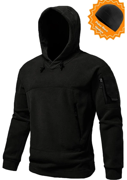 Ghassy Co. Ghassy Co. Erkek Military Sport Warm Outdoor Kapüşonlu Polar Ceket 