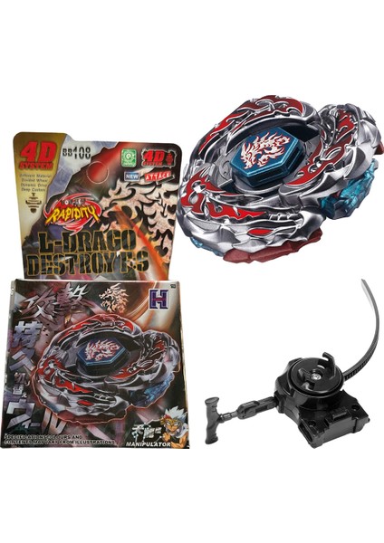 BB108 Beyblade Metal Fusıon L- Drago Destroy F: S 4d Sıstem 158-1(1581)