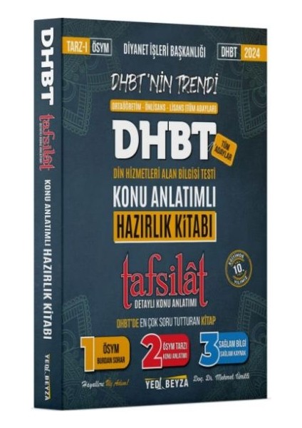 Yedibeyza 2024 Dhbt Tafsilât Hazırlık Kitabı