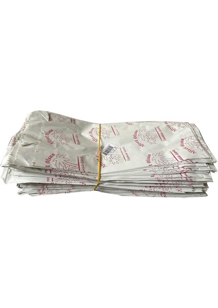 Afiyet Olsun Baskılı Körüklü Esmer Kağıt Kese Kağıdı - 12,5X28 Cm. - Ort. 185 Ad. - 1 Kg. - 10 Paket