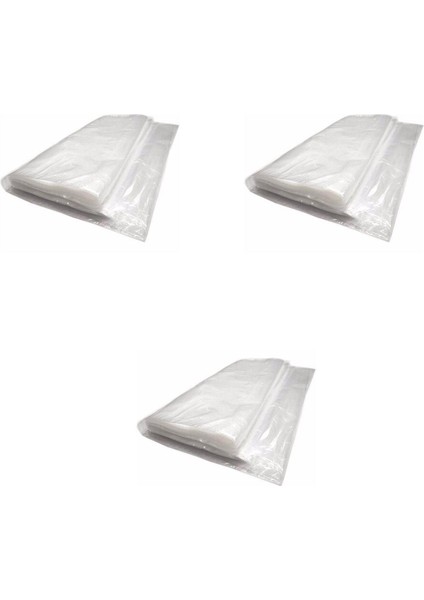 Vakumsuz Şeffaf Çift Kişilik Yatak Baza Saklama Taşıma Kılıfı Poşeti Torbası - 200X250 Cm. - 3 Adet