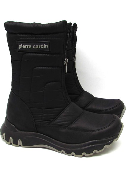 PC-52049 Siyah Unisex Önü Fermuarlı Kar Botu