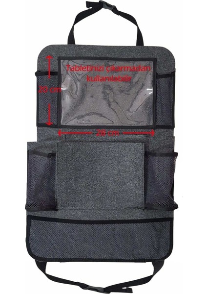 Araba Koltuk Arkası Keçe Organizer Tablet Tutucu Araç Düzenleme Araç Içi Organizer ipad Cepli modelleri