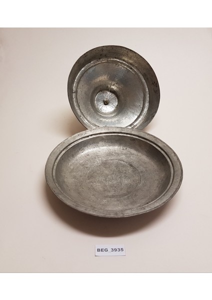 Bakır Kapaklı Sahan 80 Yıllık El Yapımı Çap=32 cm BEG_3935