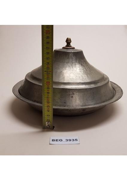 Bakır Kapaklı Sahan 80 Yıllık El Yapımı Çap=32 cm BEG_3935