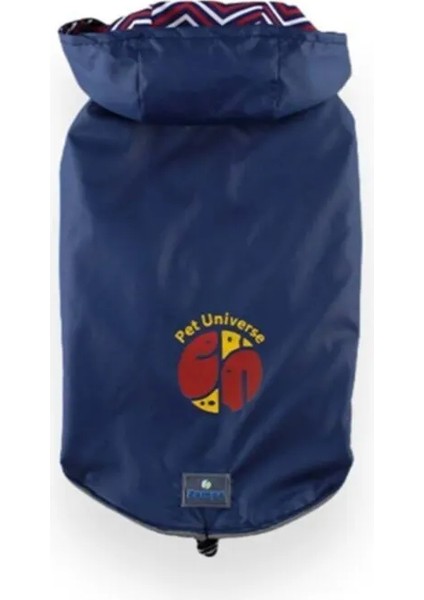 Çift Taraflı Köpek Yağmurluk Lacivert Xs