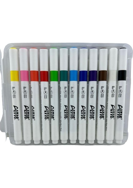 Akrilik Markör Kalemi 12 Renk fiyatları