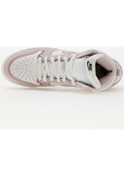 Dunk High 1985 Rose Denim And Leather Sneaker Hakiki Deri Bilekli Unisex Ayakkabı Beyaz modelleri