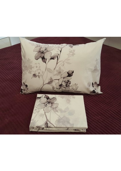 Tek Kişilik Baskılı Ranforce Nevresim Seti Beyaz Kahve Çiçekli 8696474231525 fiyatları