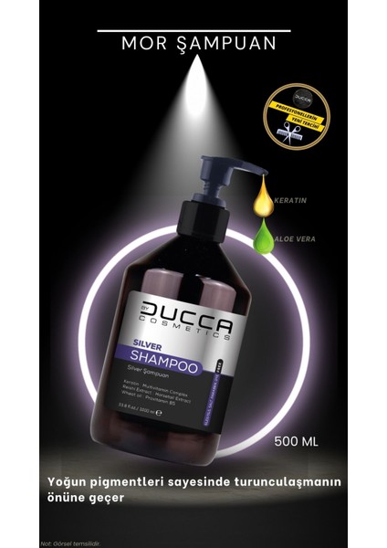 Ducca Mor Şampuan 500 ml (Keratin İçerikli, Tuzsuz)