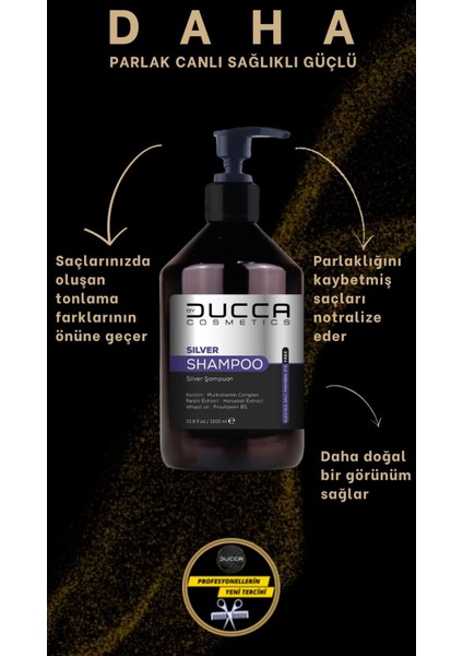 Ducca Mor Şampuan 500 ml (Keratin İçerikli, Tuzsuz)