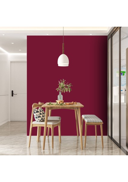 Bordo Düz Renkli Yapışkan Folyo, Kendinden Yapışkanlı Folyolar, Su Geçirmez, Isıya Dayanıklı, Banyo, Yatak Odası, Mutfak Için Ev Dekoru, Dolap Yapışkanı, Duvar ve Mobilya Kaplama Folyosu, Dekoros