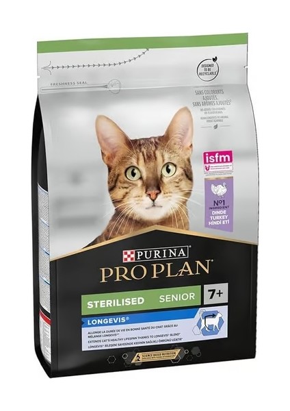 Proplan Kısırlaştırılmış Hindili +7 Yaşlı Kedi Maması 3 kg