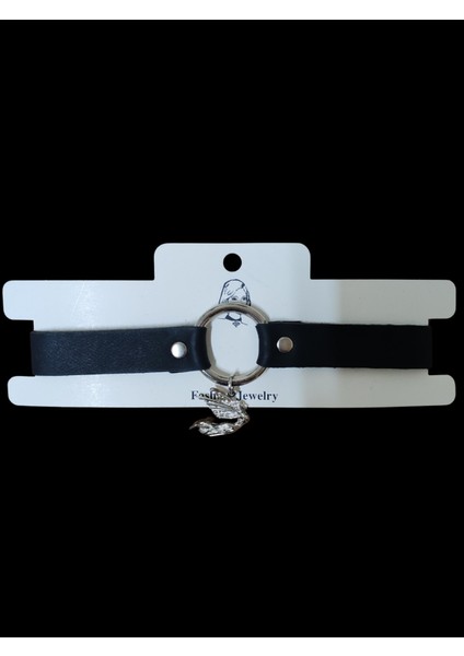 Antik Gümüş Kaplama Kelebek Angle Gothic Choker Kolye modelleri
