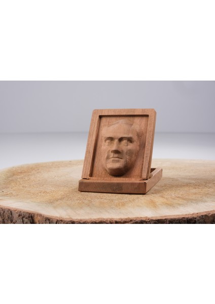 3D Ahşap Atatürk Büstü