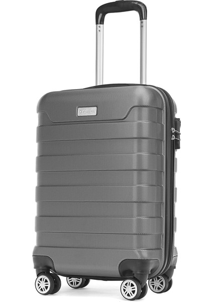 Nova 55 cm Gümüş - Gri Unisex kabin Boy Valiz