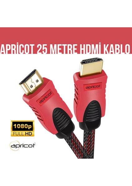 AP-HDK25 Örgülü 25M HDMI Kablo