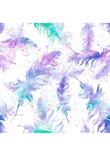 Renkli Kuş Tüyü Desenli Yapışkanlı Folyo, Mutfak, Tezgah, Masa, Dolap Kaplama Folyosu, Isıya Dayanıklı, Su Geçirmez, Yapışkan Folyolar, Sticker, Büyük Ebatlı, Dekoros fiyatları