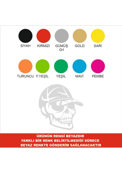 Kuru Kafa Depo Kapağı Sticker