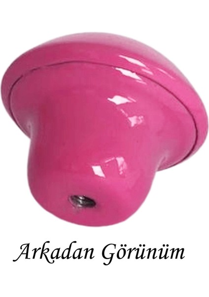 15 Adet Pembe Mantar Düğme Kulp Çocuk Bebek Mobilya Çekmece Dolap Kapak Kulbu Metal Kulp Aksesuarları Vidalı