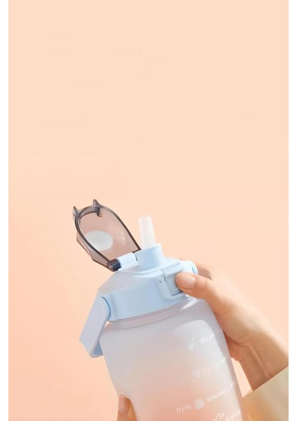 Turuncu Lüks Matara Suluk - Sızdırmaz Koku Yapmaz Pipetli Sporcu Motivasyon Suluk Matara fiyatları