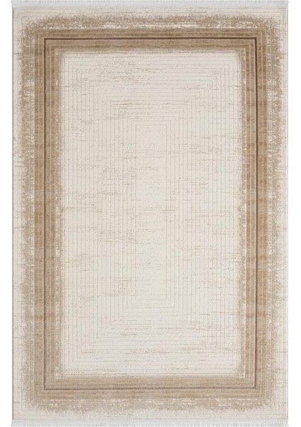 Çam Halı Asya 526 Vizon Seyran Halı Akrilik Modern Desen Halı