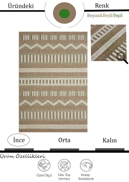 Togo 676 Yeşil Iskandinav Desenli Koridor Halısı Kesme Yolluk Mutfak Halısı Modern Salon Halısı fiyatları