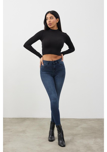 Kadın Gabriella Pasific Blue Skinny Jean Pantolon fiyatları