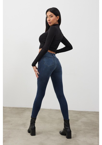 Kadın Gabriella Pasific Blue Skinny Jean Pantolon modelleri