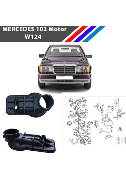 Mercedes 102 Motor W201 Enjeksiyonlu Hava Akış Ölçer Contası - Ördek Lastiği A1021410990