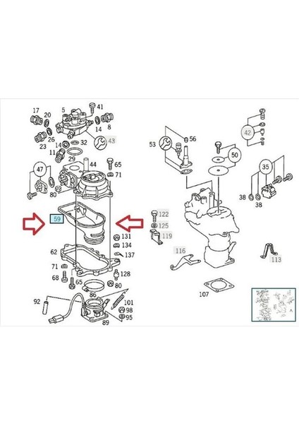 Mercedes 102 Motor W201 Enjeksiyonlu Hava Akış Ölçer Contası - Ördek Lastiği A1021410990