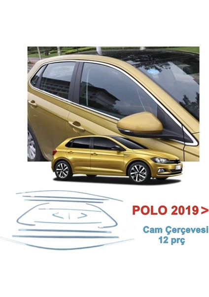 Vw Polo Cam Çerçevesi Nikelajı Komple Krom 2019 -2024 12 Parça Paslanmaz Çelik Full Set indirimleri