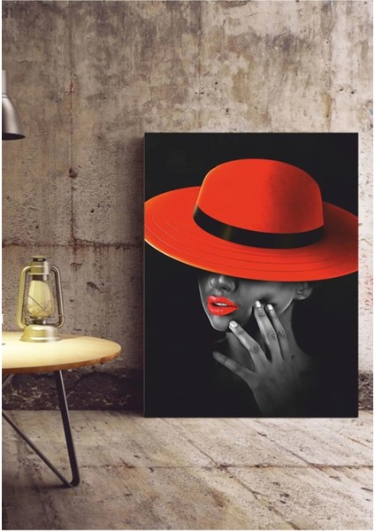 Siyahi Kız Kanvas Tablo AR030560