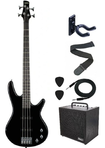 GSR180-BK Siyah 4 Telli Elektro Bas Gitar Set