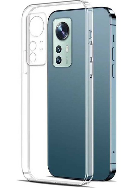 Xiaomi 12 Lite Kılıf Kamera Korumalı Silikon Şeffaf Arka Kapak