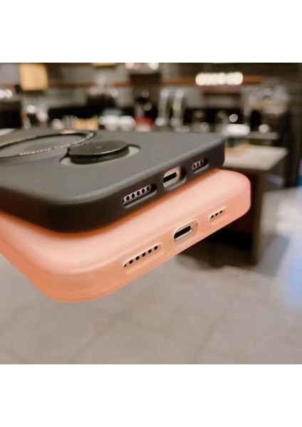 Iphone 14 Stantlı Buzlu Sert Magsafe Kapak