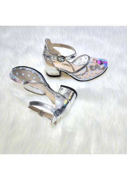 Elsa Topuklu Ayakkabı Şeffaf Kız Çocuk Elsa Topuklu Ayakkabı