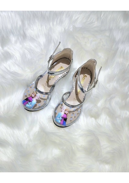 Elsa Topuklu Ayakkabı Şeffaf Kız Çocuk Elsa Topuklu Ayakkabı fiyatları