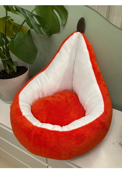 Lüks Avocado Tasarım Kedi Yatağı 1. Sınıf Welsoft Kumaş Yıkanabilir