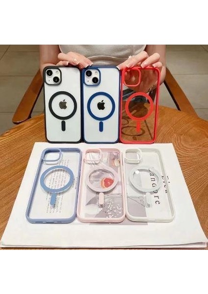 Aplle iPhone 14 Pro Magsafe Uyumlu Mat Çerçeveli Telefon Kılıfı Bordo fiyatları