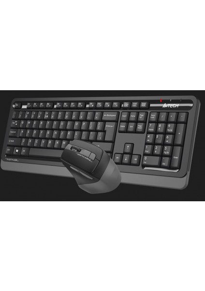 A4 Tech FG1035, Gri, Fstyler, Türkçe Q, Kablosuz, Klavye Mouse Set