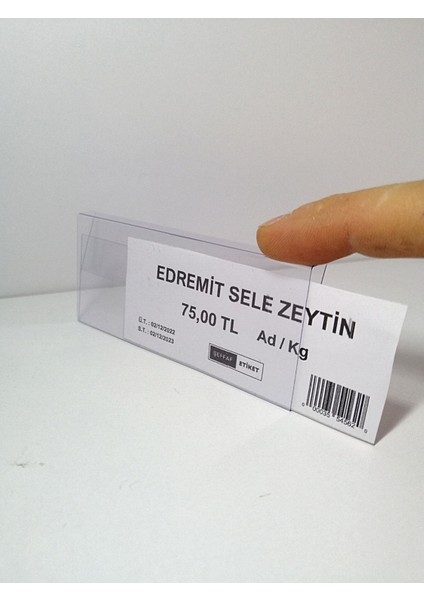 Şeffaf Etiket 10 adet Pvc Şeffaf Etiketlik Tele Cama Geçme Asma Takılabilir Ürün Raf Etiketlik Cebi Depolar Tel Raflar Sallanan Asılan Takılan Etiketlik