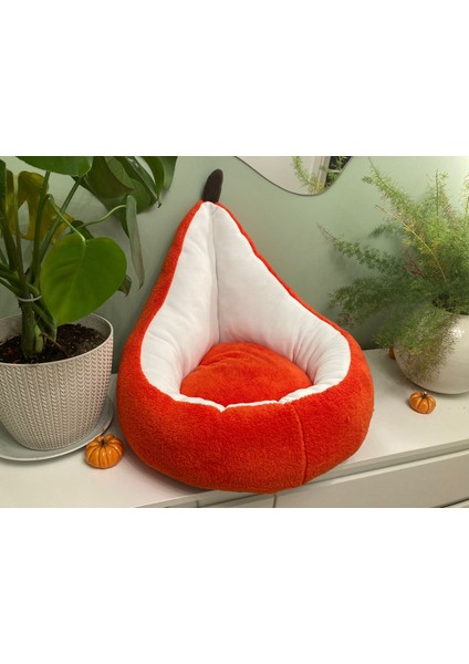 Lüks Avocado Tasarım Kedi Yatağı 1. Sınıf Welsoft Kumaş Yıkanabilir